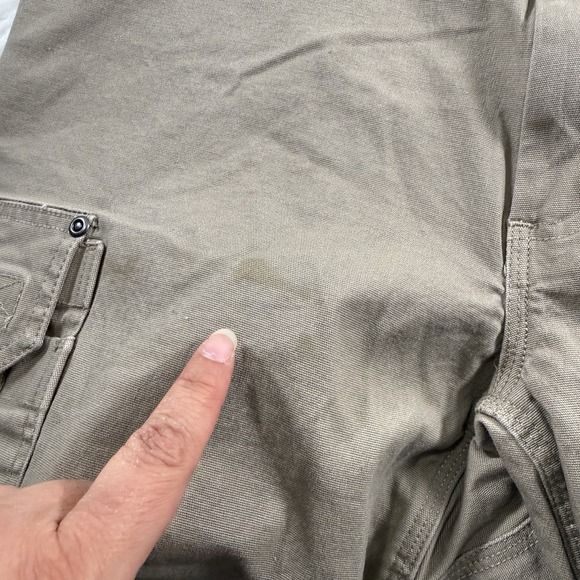 Duluth Trading Shorts Mens 40 Beige 9" Flex Fire Hose Cargo Relaxed Fit Rugged - Picture 11 of 13